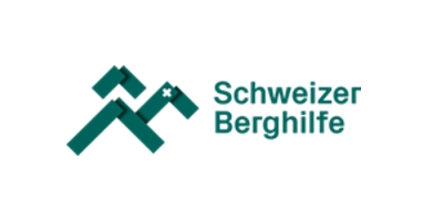 Logo der Schweizer Berghilfe auf weissem Untergrund.